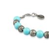 BRACCIALE CHICCHI DI TESORO CON TURCHESE - 8mm - immagine 5