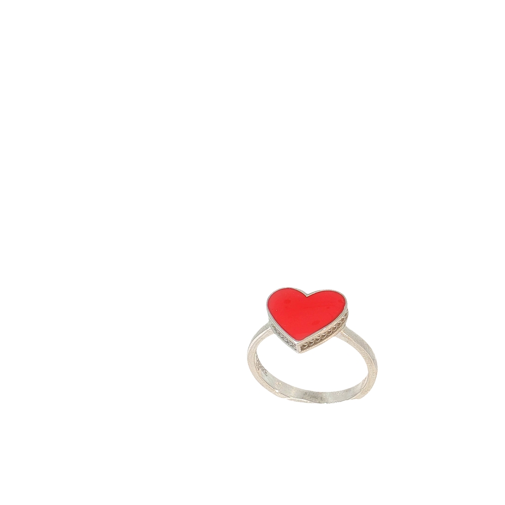 ANELLO PROMESSA CUORE ROSSO