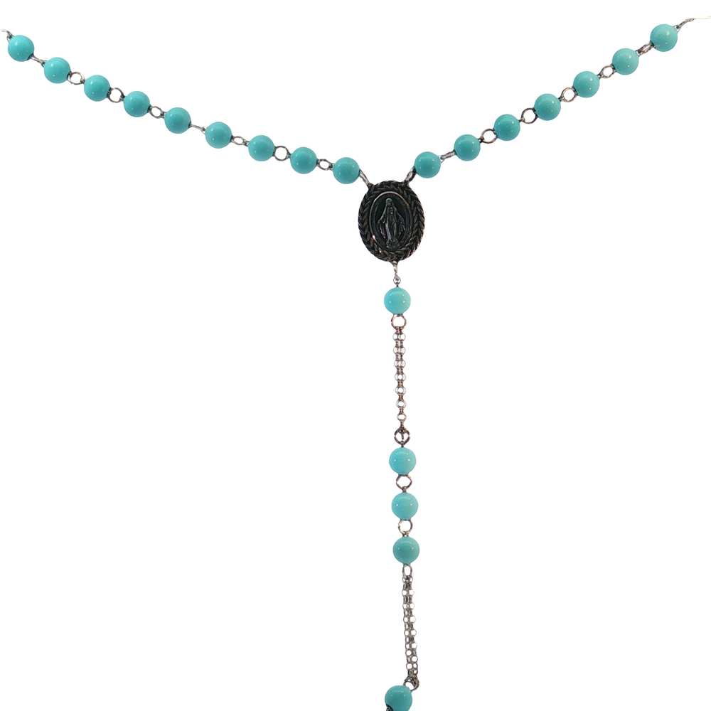 COLLANA ROSARIO ESSENZA TURCHESE