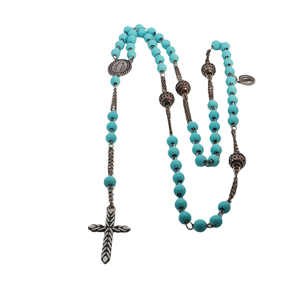 COLLANA ROSARIO ESSENZA TURCHESE