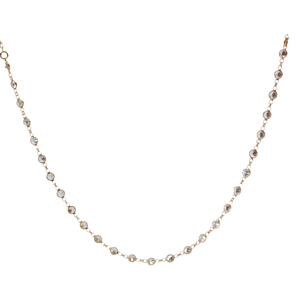 COLLANA ZIRCONI DORATA