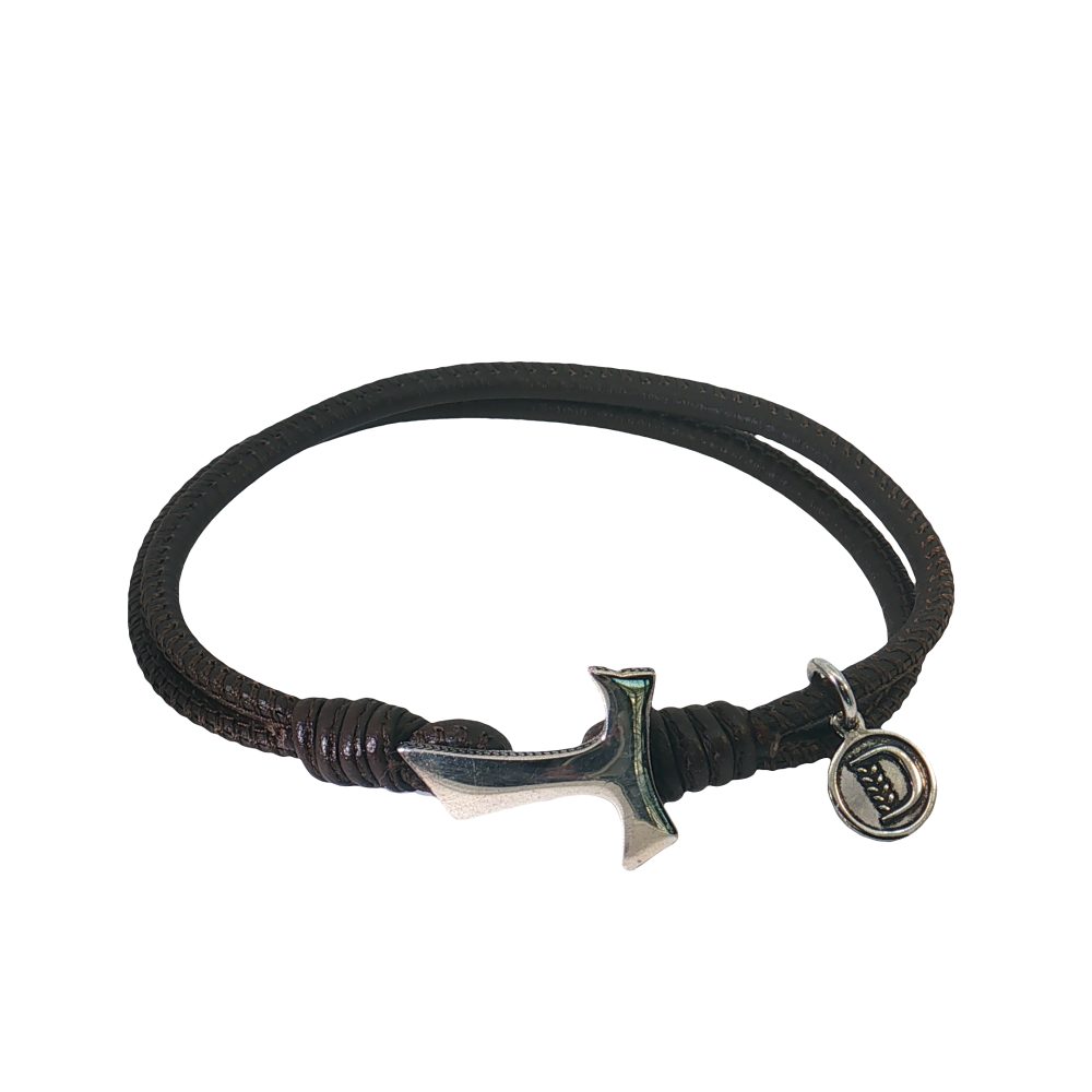 BRACCIALE TAU CUOIO